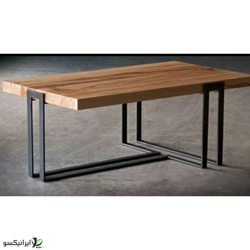 میز وسط چوب و فلز مدل لوجینا