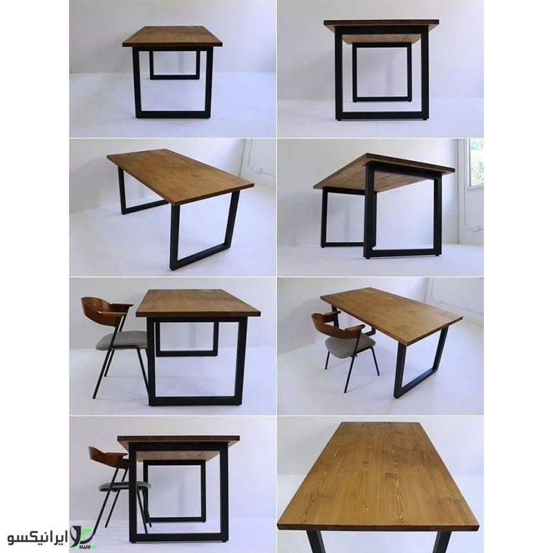 میز مدیریت چوب و فلز مدل farsis