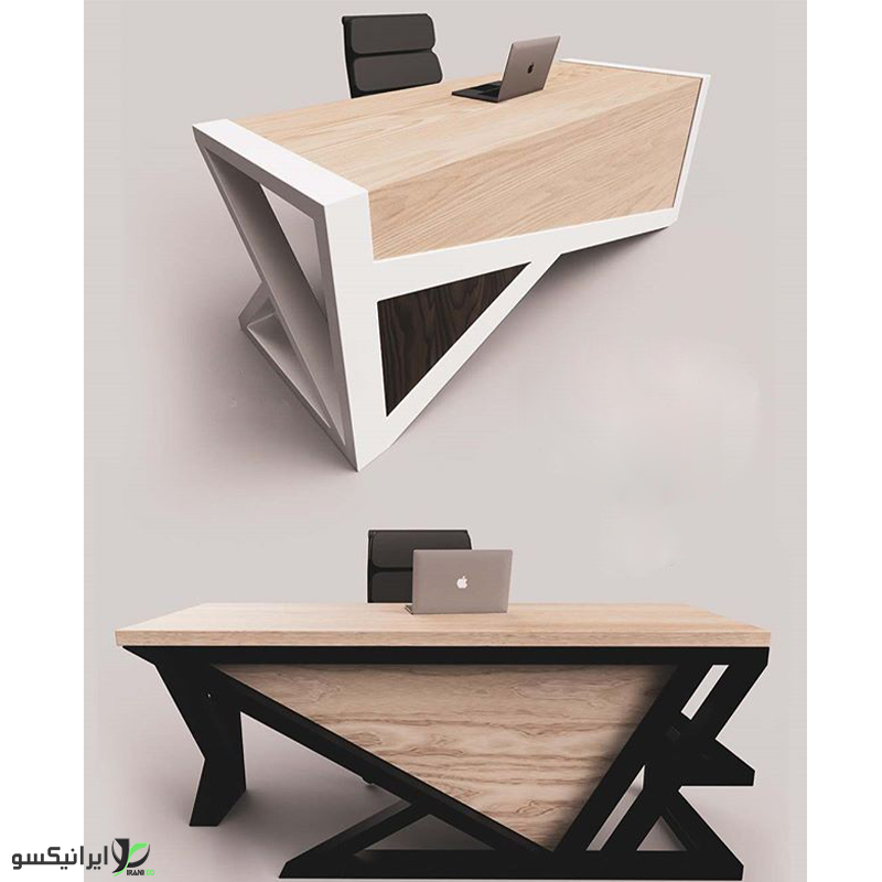 میز مدیریت چوب و فلز مدل serafina